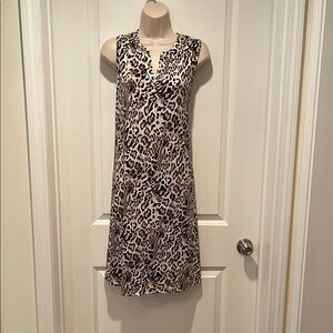 Chico's leopard print Sleeveless jersey Dress Sz XL